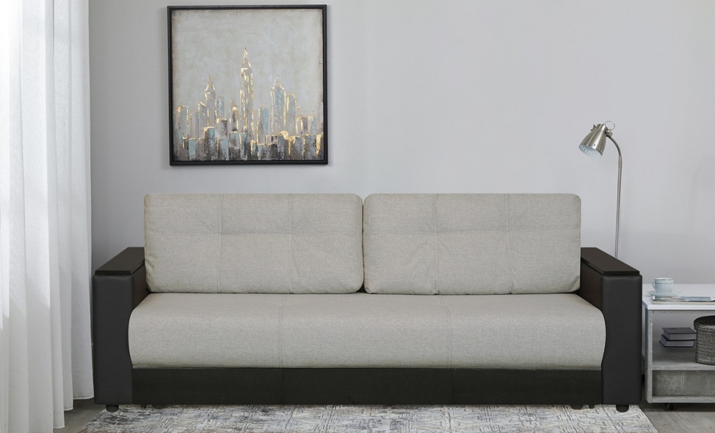 Диван прямой "Анкона М" серый Диван "Анкона М" серый