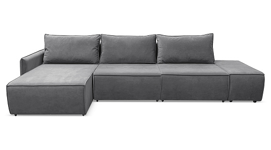Угловой диван Токио Мах Серый велюр