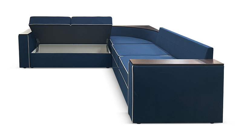 Угловой диван с полкой в углу Кируна, рис.4