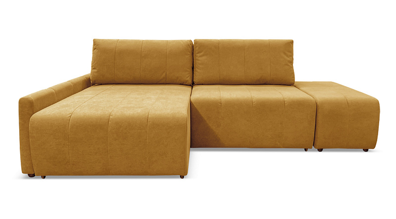 Угловой диван Оникс пуфом