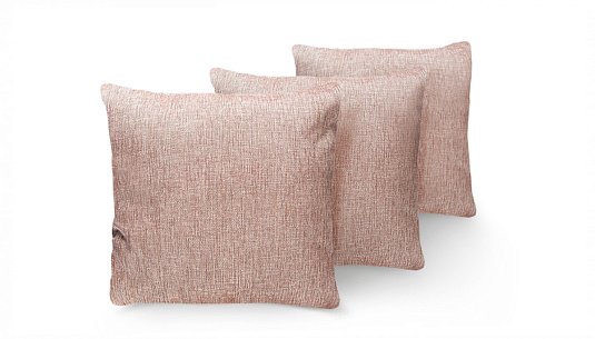 Три декоративных подушки STEEL бежево-коричневый