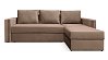 Недорогой Угловой диван Лунден дельфин с ящиком для белья