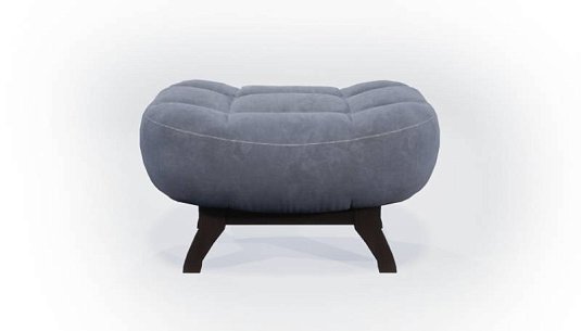 Космо пуф Серый велюр