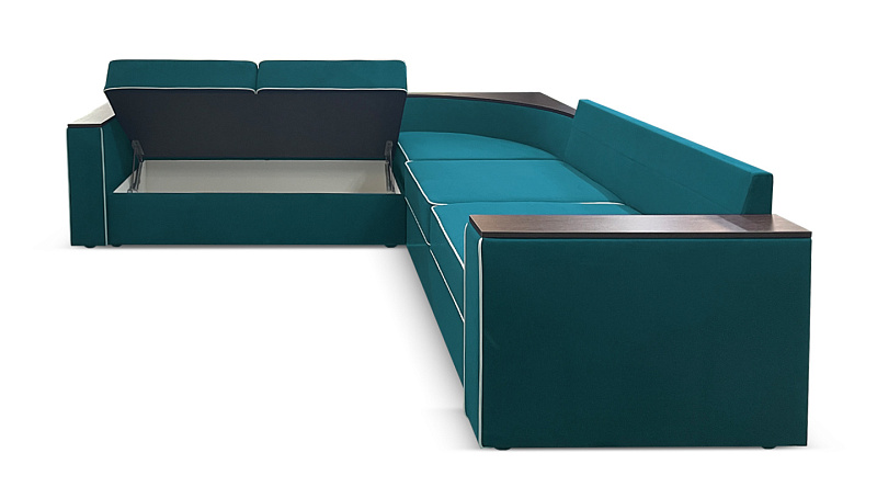 Угловой диван с полкой в углу Кируна, рис.4