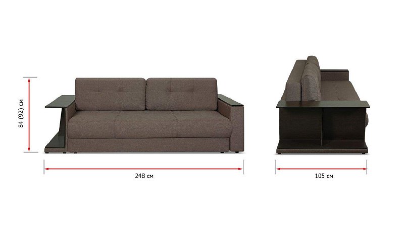 Прямой диван Анкона А со столиком, рис.12