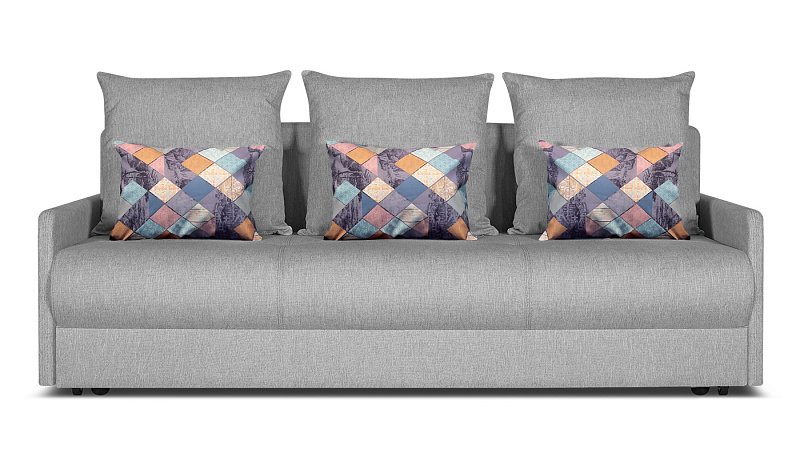 Прямой диван Авила еврокнижка с блоком независимых пружин