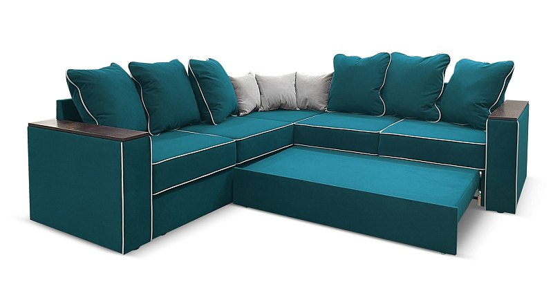 Угловой диван с полкой в углу Кируна, рис.7