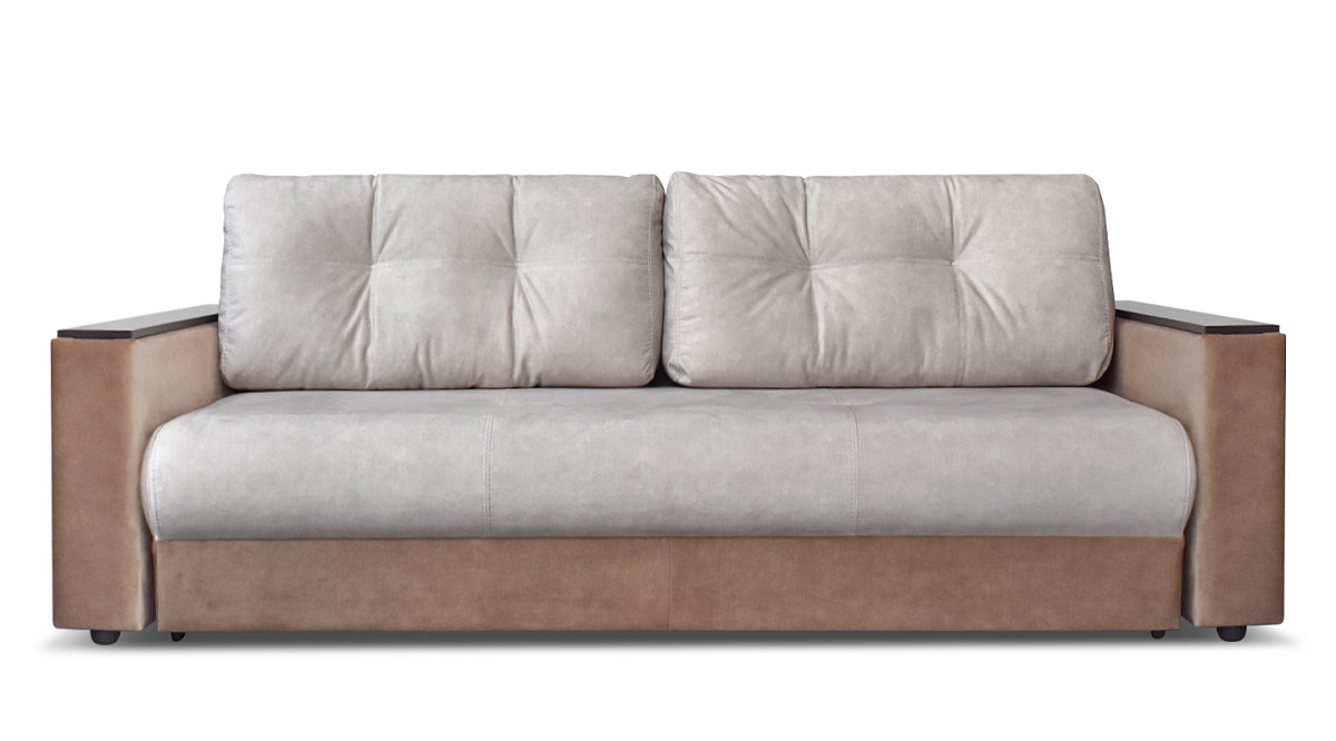 Прямой диван Анкона М кремовый  антивандальная ткань