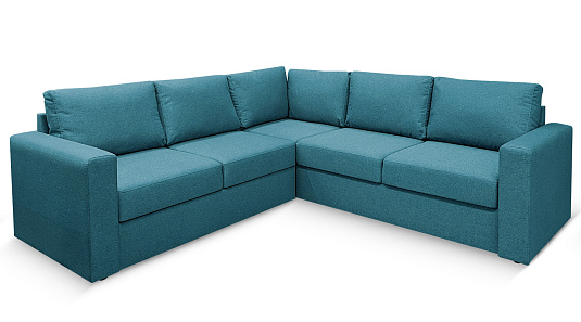 Угловой диван Ольборг Бирюзовый рогожка